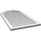 Ekena Millwork Octagonal Top Surface Mount PVC Gable Vent w/ 2"W x 1-1/2"P Brickmould Frame, 22"W x 42"H GVPOT22X4202SN - alternate 4